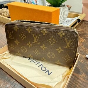 🏆💎💯 Louis Vuitton GI0187 Monogram Zippy Zip Around Long Wallet